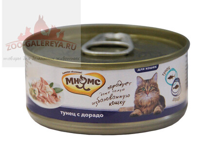 МНЯМС консервы для кошек Тунец с дорадо в нежном желе 70 г