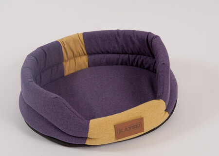 KATSU ANIMAL 65х54 см лежак для животных фиолетово-песочный