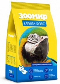 ЗООМИР Капитан Флинт 500 г корм для крупных и средних попугаев