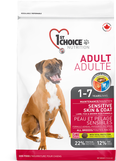 1st CHOICE Sensitive Skin & Coat Adult сухой корм для собак с чувствительной шерстью и кожей ягненок