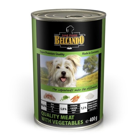 BELCANDO консервы для собак мясо с овощами