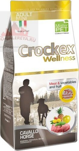 CROCKEX Wellness сухой корм для собак мелких пород конина с рисом