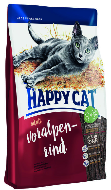 HAPPY CAT Supreme Fit&Well Adult сухой корм для активных кошек альпийская говядина