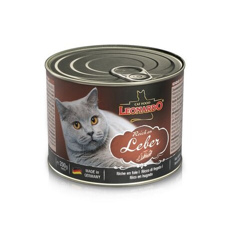 LEONARDO консервы для кошек на основе печени