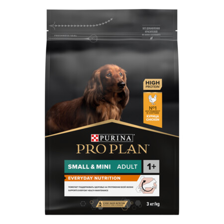 Pro Plan EVERYDAY NUTRITION сухой корм для взрослых собак мелких и карликовых пород, с высоким содержанием курицы