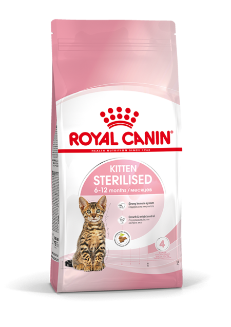 ROYAL CANIN KITTEN STERILISED 400 г корм для стерилизованных котят с момента операции до 12 месяцев