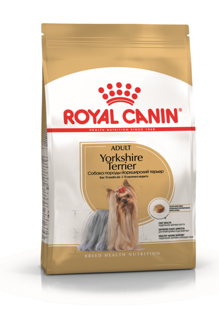 ROYAL CANIN YORKSHIRE TERRIER ADULT корм для собак породы йоркширский терьер в возрасте от 10 месяцев