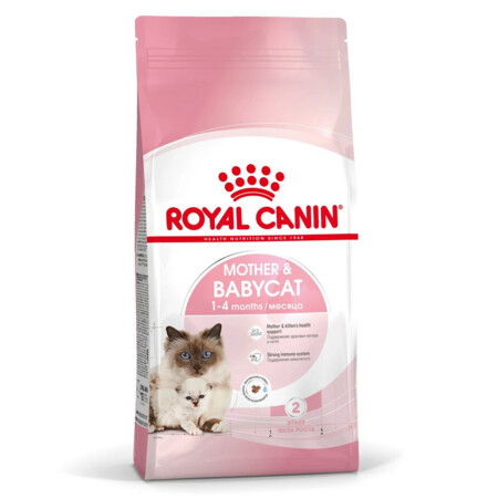 ROYAL CANIN MOTHER&BABYCAT полнорационный корм для котят в возрасте от 1 до 4 месяцев, а также для кошек в период беременности и лактации