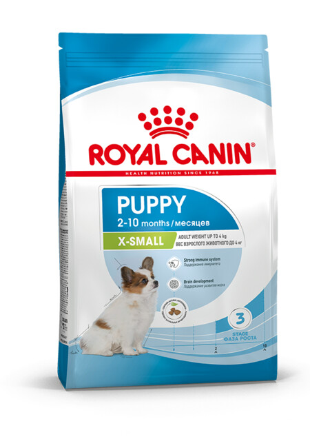 ROYAL CANIN X-SMALL PUPPY для щенков миниатюрных размеров от 2 до 10 месяцев