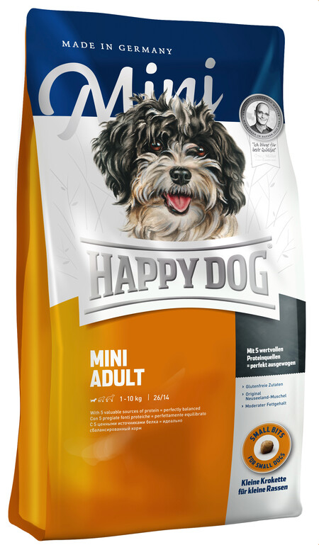HAPPY DOG Supreme Adult Mini сухой корм для взрослых собак малых пород до 10 кг
