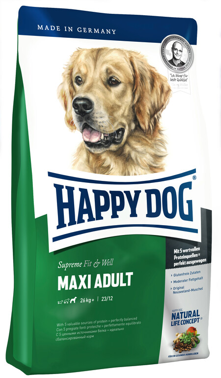 HAPPY DOG Supreme Fit&Well Adult Maxi сухой корм для взрослых собак крупных пород от 26 кг