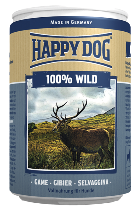 HAPPY DOG 400 г консервы для собак 100% мясо дичь