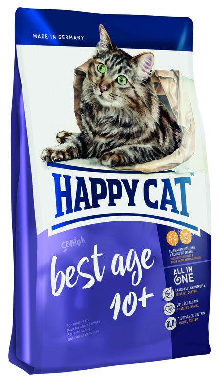 HAPPY CAT Supreme Fit&Well Senior Best Age 10+ сухой для взрослых кошек старше 10 лет