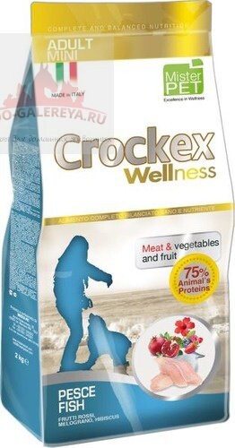 CROCKEX Wellness сухой корм для собак мелких пород рыба с рисом