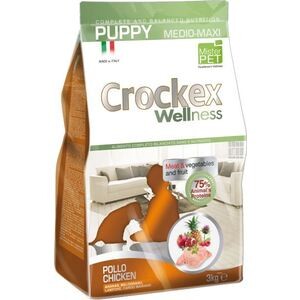 CROCKEX Wellness 12 кг корм сухой для щенков средних и крупных пород курица с рисом