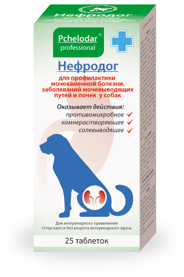 ПЧЕЛОДАР Нефродог 25 таб профилактика МКБ для собак