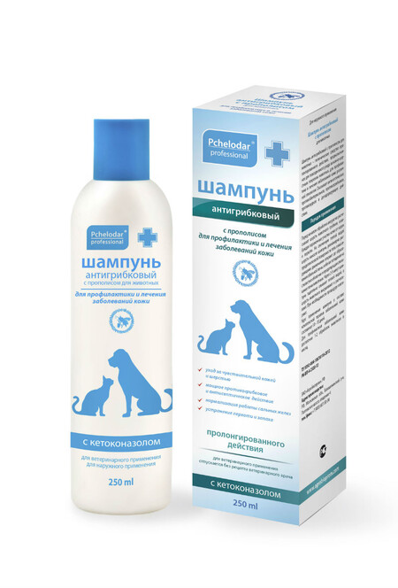 ПЧЕЛОДАР 250 мл шампунь антигрибковый для профилактики и лечения заболеваний кожи животных