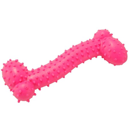HOMEPET TPR 10,5 см игрушка для собак косточка с шипами
