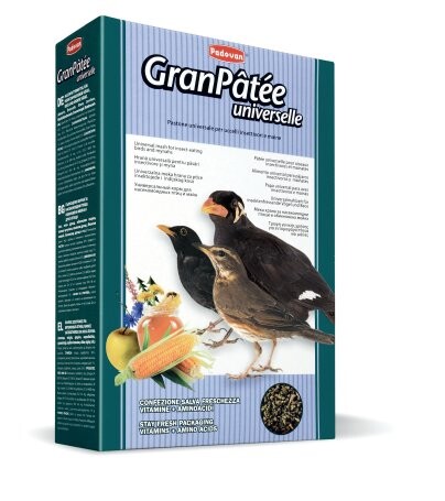 PADOVAN GRANPATEE universelle 1 кг корм комплексный универсальный для насекомоядных птиц.