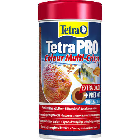 TETRA PRO COLOUR CRISPS 250 мл высококачественный корм для всех видов декоративных рыб усиление и насыщенность красок.