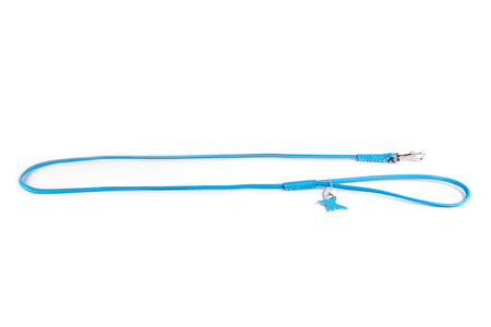 Поводок "CoLLaR Glamour" синий ширина 10мм, длина 122см