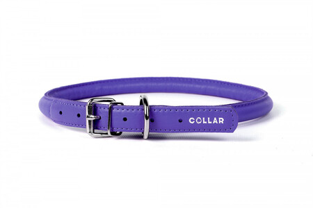 Ошейник "CoLLaR Glamour" круглый фиолетовый для длинношерстных собак ширина 10мм, длина 39-47см