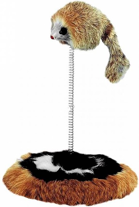 NOBBY 15 см мышка для кошек на пружине