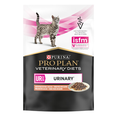 PRO PLAN® VETERINARY DIETS UR ST/OX Urinary 85 г влажный корм для кошек диетический при болезнях нижних отделов мочевыводящих путей, с лососем
