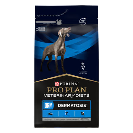 PRO PLAN VETERINARY DIETS DRM Dermatosis 3 кг сухой корм для щенков и взрослых собак диетический при дерматозах и выпадении шерсти