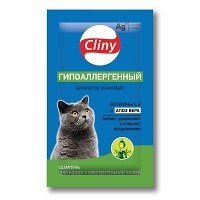 CLINY 10 мл гипоаллергенный шампунь для кошек
