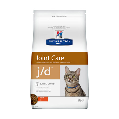 Hill`s Prescription Diet j/d Joint Care 2 кг сухой корм для кошек для поддержания здоровья суставов курица