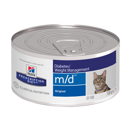 Hill`s Prescription Diet m/d Diabetes/Weight Management 156 г консервы для кошек с изыбточным весом или диабетом