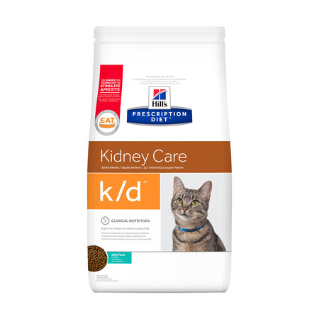 Hill`s Prescription Diet k/d Kidney Care сухой корм для кошек с заболеваниями почек тунец