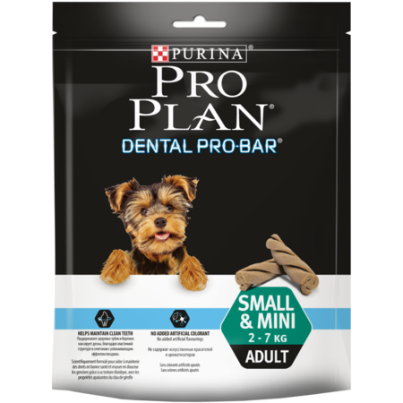 PRO PLAN "Dental Pro Bar" Small Mini снеки для поддержания здоровья полости рта 150 гр (1х6)