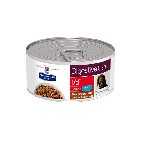 Hill`s Prescription Diet i/d Digestive Care Stress 156 г консервы для собак мелких пород с расстройствами пищеварения вызванных стрессом рагу курица и овощи