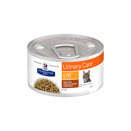 Hill`s Prescription Diet c/d Urinary Care 82 г консервы для кошек для лечения и профилактики мочекаменной болезни рагу курица и овощи
