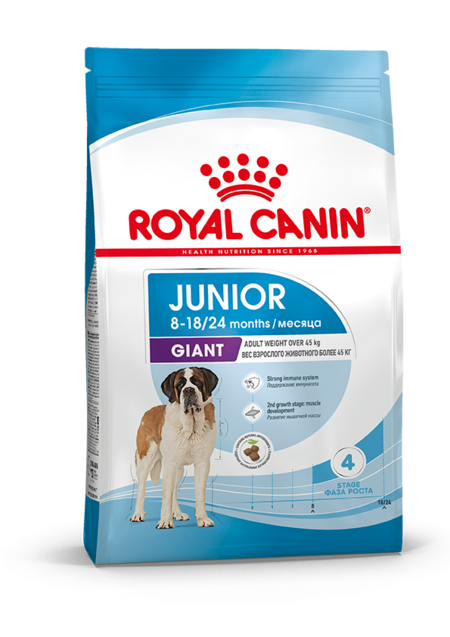 ROYAL CANIN GIANT JUNIOR корм для щенков с 8 до 18/24 месяцев