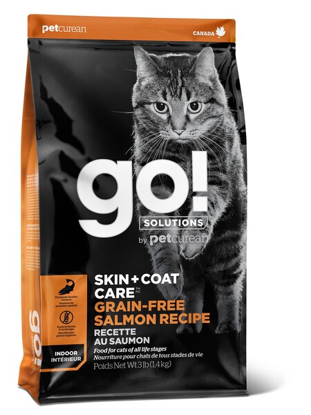 GO! SKIN + COAT Grain Free Salmon Recipe CF 30/14 корм беззерновой для котят и кошек с лососем