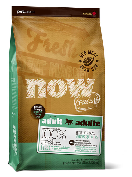 NOW FRESH Small Breed Recipe Red Meat Grain Free 26/16 корм беззерновой для взрослых собак малых пород со свежим ягненком и овощами