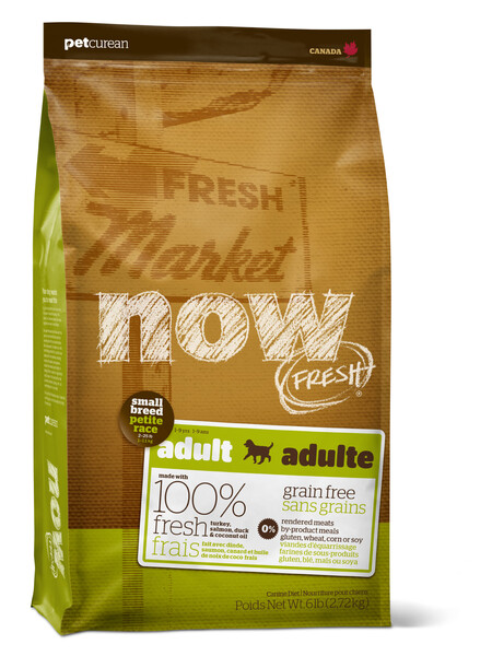NOW FRESH Small Breed Adult Recipe Grain Free 27/17 корм беззерновой для взрослых собак малых пород с индейкой, уткой и овощами