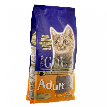 NERO GOLD Super Premium Adult сухой корм для взрослых кошек курица