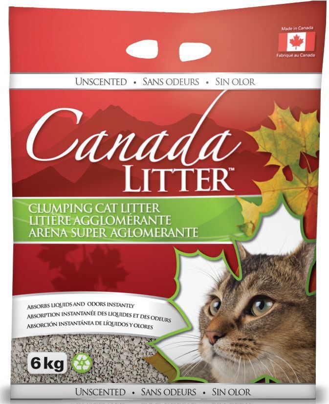 Canada Litter запах на замке комкующийся наполнитель для кошачьих