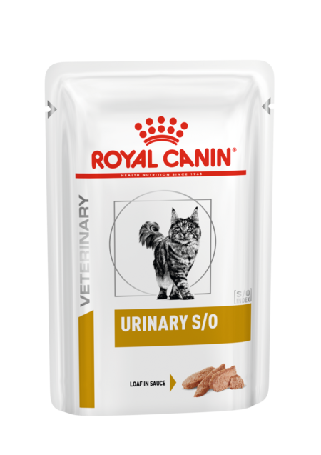ROYAL CANIN VD URINARY S/O 85 г пауч паштет ветеринарная диета для кошек при мочекаменной болезни струвиты, оксалаты с цыпленком