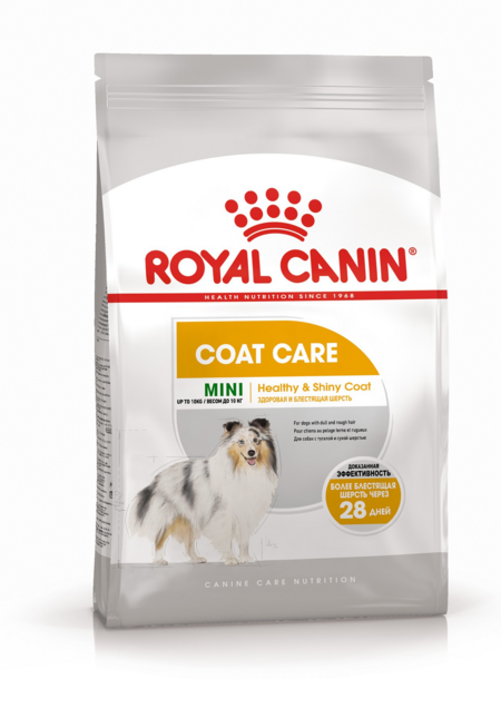 ROYAL CANIN MINI COAT CARE корм для собак мелких пород с тусклой и сухой шерстью