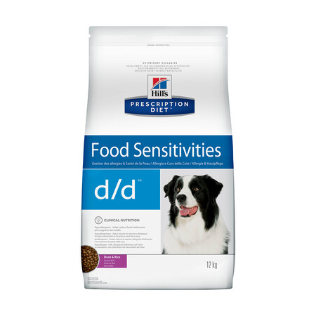 Hill`s Prescription Diet d/d Food Sensitivities сухой корм для собак с пищевыми аллергиями утка и рис