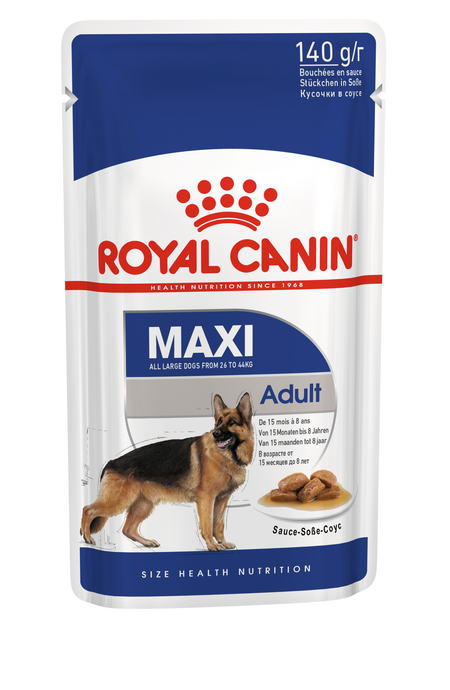 ROYAL CANIN MAXI ADULT 140 г пауч влажный корм для собак крупных пород с 15 месяцев до 8 лет