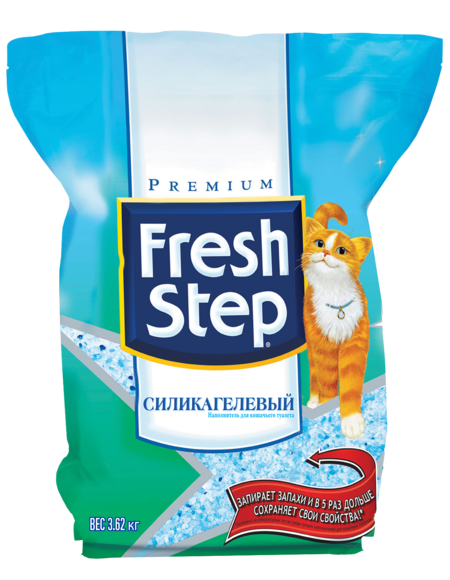 FRESH STEP впитывающий силикагелевый наполнитель для кошачьих туалетов