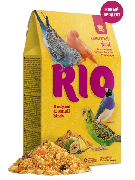 RIO Gourmet food 250 г Гурмэ корм для волнистых попугайчиков и других мелких птиц