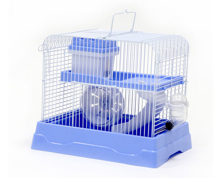 №1 30 см х 23 см х 25,7 см клетка для хомяка прямоугольная укомплектованная голубая в индивидуальной упаковке