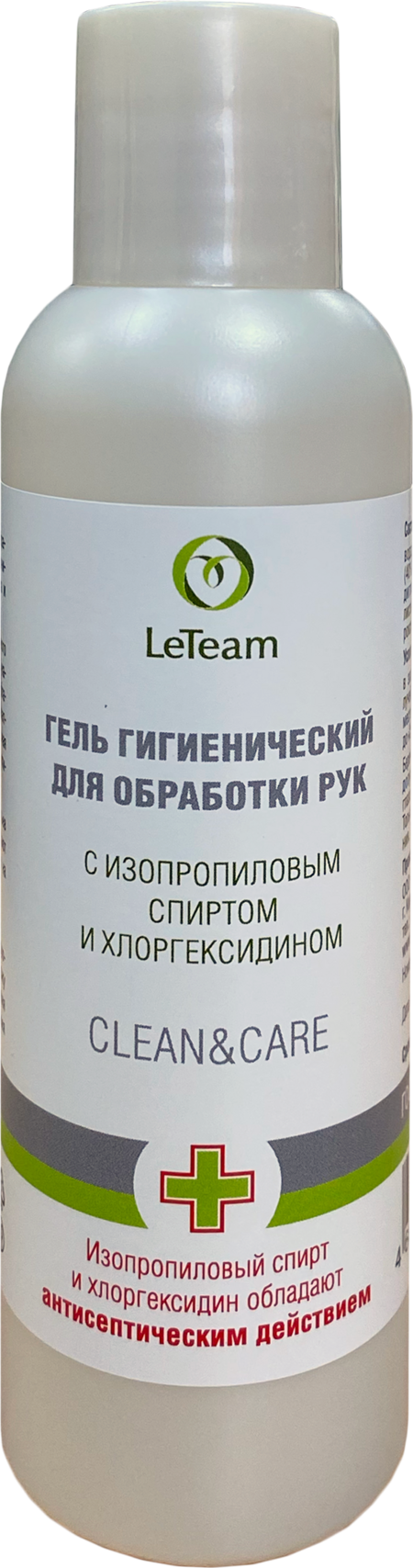LETEAM CLEAN & CARE 150 мл гель гигиенический для обработки рук с изопропиловым спиртом и хлоргексидином